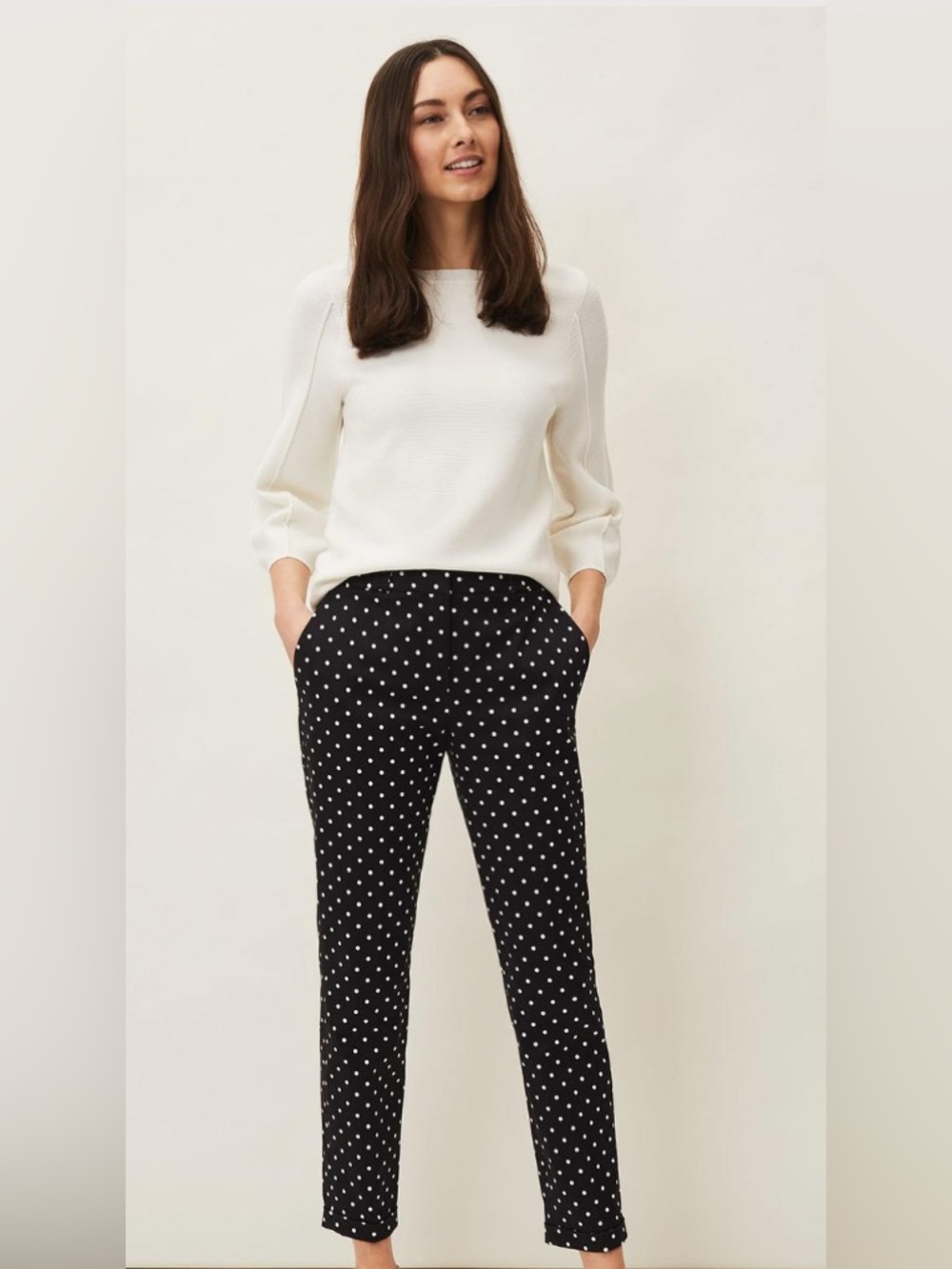 Polka Dots - Black/White Pants Size 6